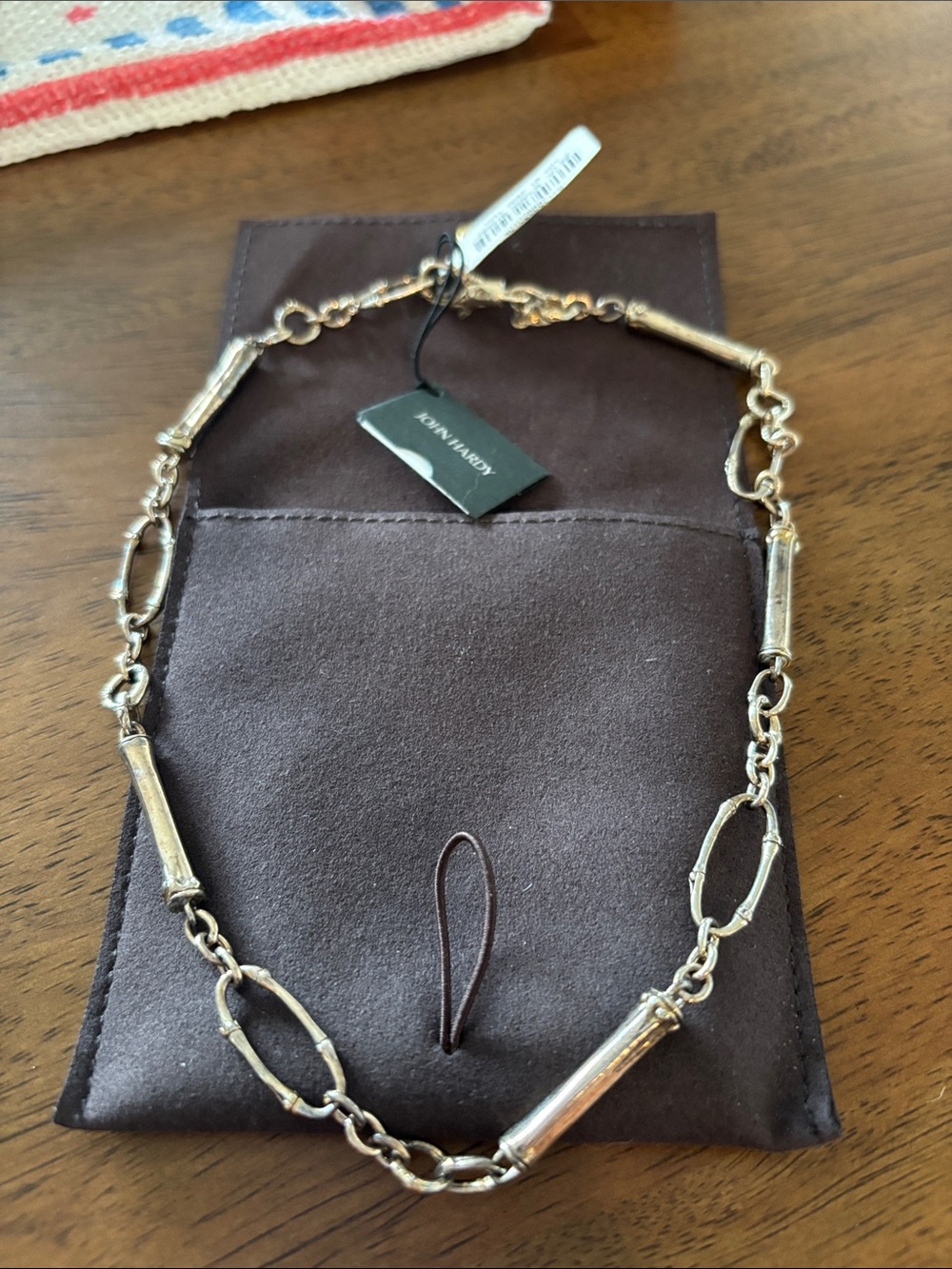 John Hardy Silver Bamboo-Link Necklace with Mixed Oval Links